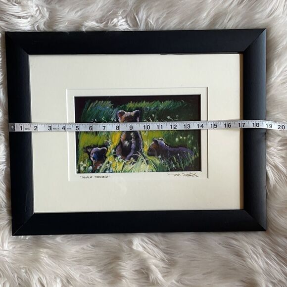 “Triple Touble” by Meredith Martin Signed, Framed & Matted Lithograph Print - Picture 11 of 16